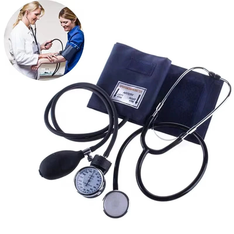 Manual Blood Pressure Monitor Diastolic Sphygmomanometer Double-sided Medical Doctor Stethoscope Sphygmomanometer Cuff Home