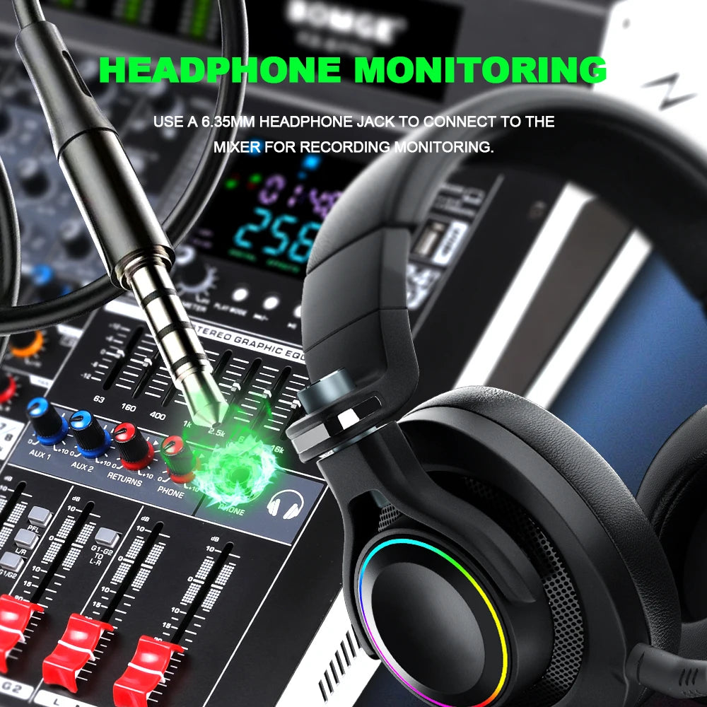 Professional 8 Channel Audio Mixer Console with USB Bluetooth and 256 DSP Effects