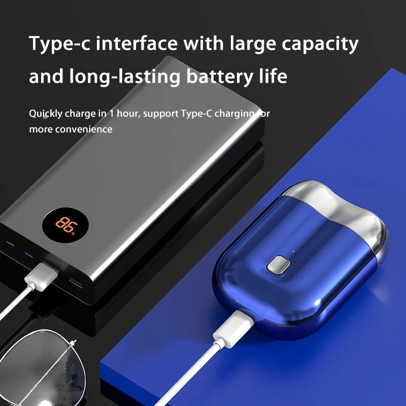 Xiaomi Double-headed Mini Magnetic Shaver Type-C Charging Silent Washable Electric Shaver Portable Men Women Electric Razor