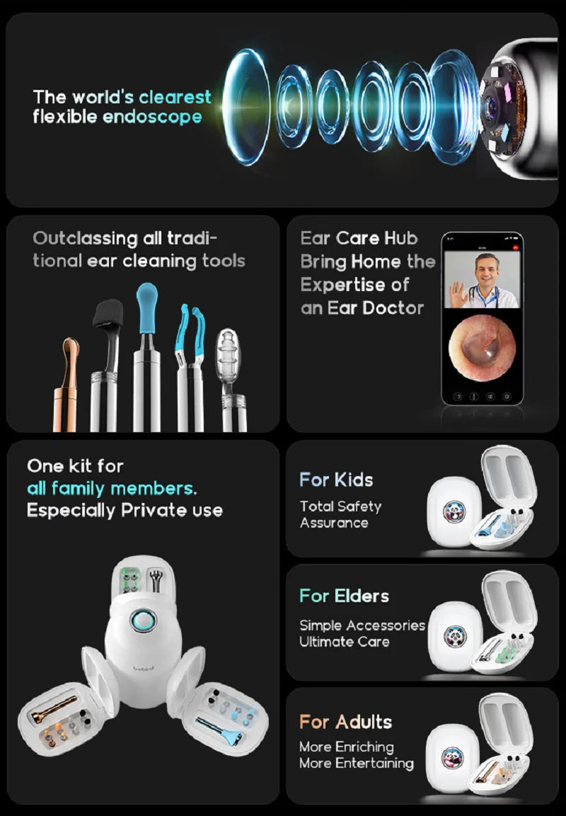 Home 30s Visual Ear Cleaner Delicate Kit for Ear Care