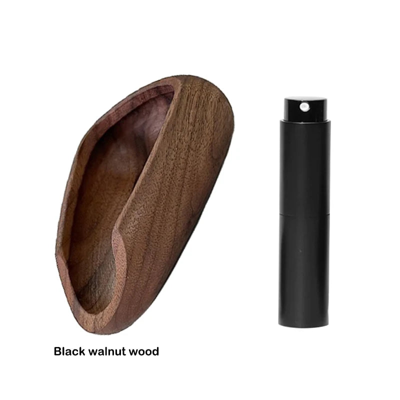 Multifunctional Wooden Coffee Bean Dosing Cup and Light Spray Bottle Barista Set for Enhance Brewing Coffee Experience