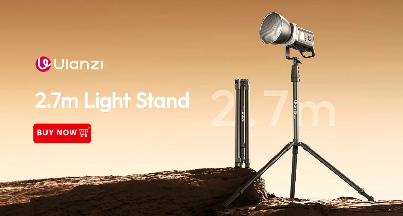 Portable Universal Tripod Aluminum Alloy Camera & Fill Light Holder Lightweight Extendable