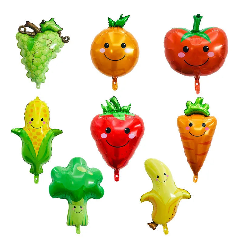 1PC Fruit Foil Balloon Peach Watermelon Strawberry Orange Pineapple Summer Party Decoration Supplies Kids Toy Gifts for Children