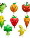 1PC Fruit Foil Balloon Peach Watermelon Strawberry Orange Pineapple Summer Party Decoration Supplies Kids Toy Gifts for Children