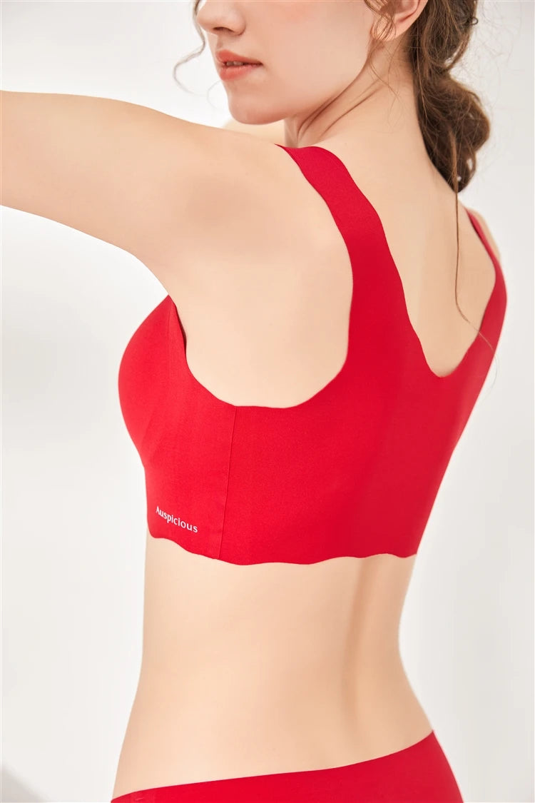 Women’s 2-Piece Seamless Bra & Panties Set – Soft, Wire-Free,