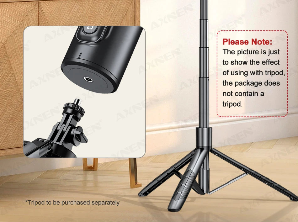 P02 360 Rotation Follow-up Gimbal Stabilizer Monopod Desktop Tracking Gimbal with Remote for Phone Live Photography