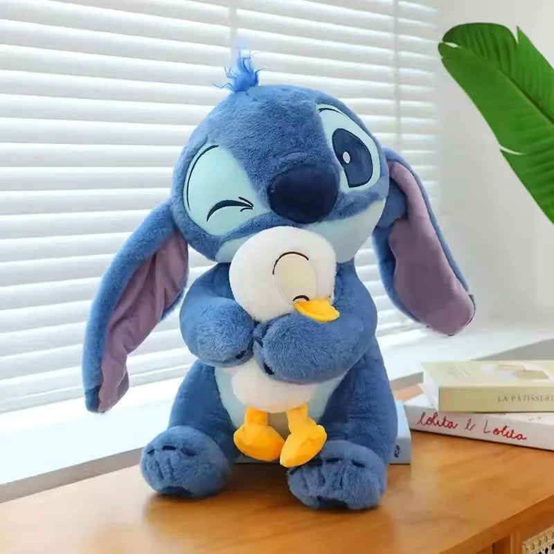 Disney 20cm Plush Doll Stitch Lilo Doll Cute Duck Stitch Plush Stuffed Toy Christmas 's Birthday Gift Kawaii Toys