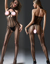 Hollow Bodystocking Erotic Baby doll Teddies Costumes Lingerie Erotic Mesh Fishnet Bodysuit Crotchless Body Stockings