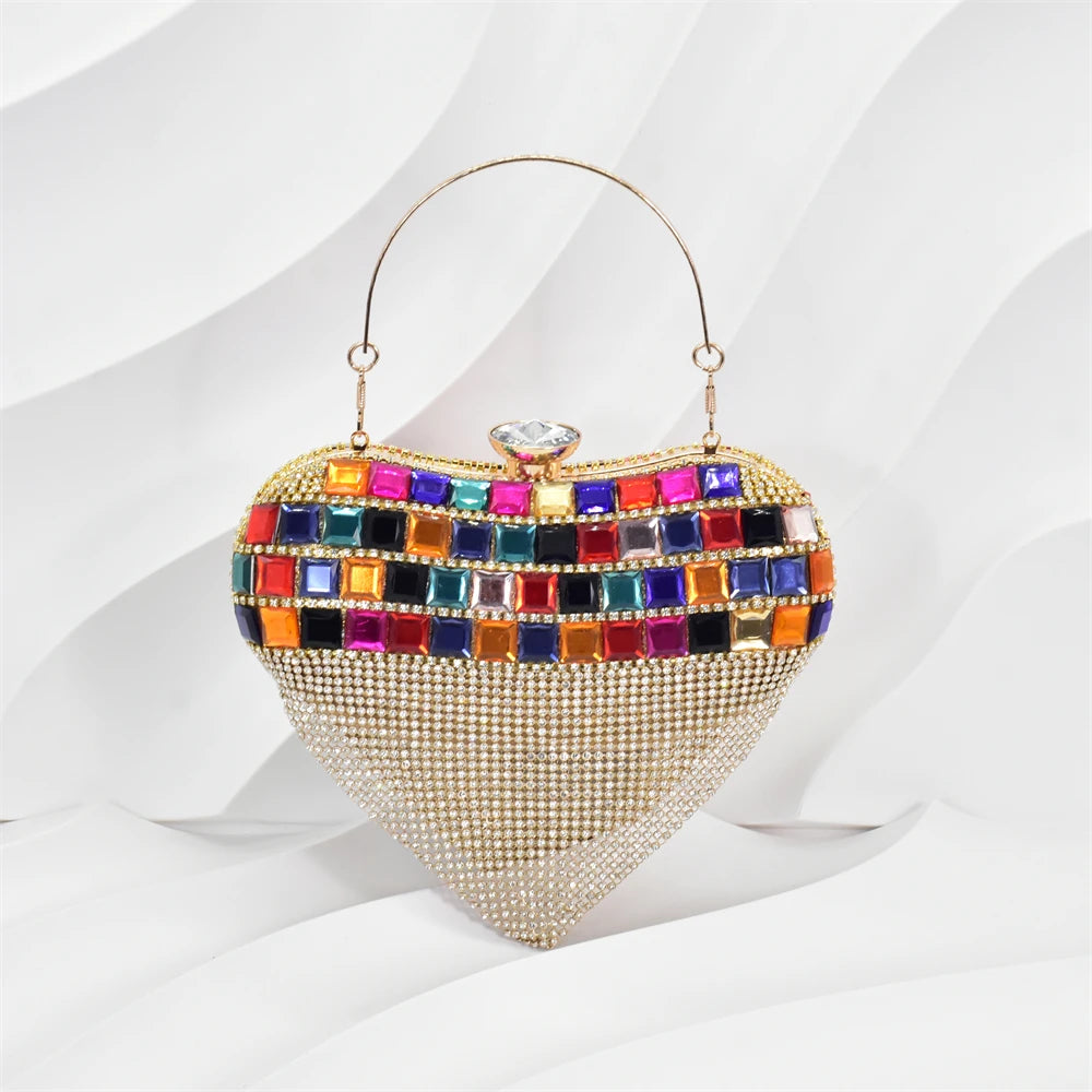 Italian Shoes and Bags Matching Set Rhinestones African Pointed Toe Women High Heel Evening Party Pumps Wedding Shoes Bride