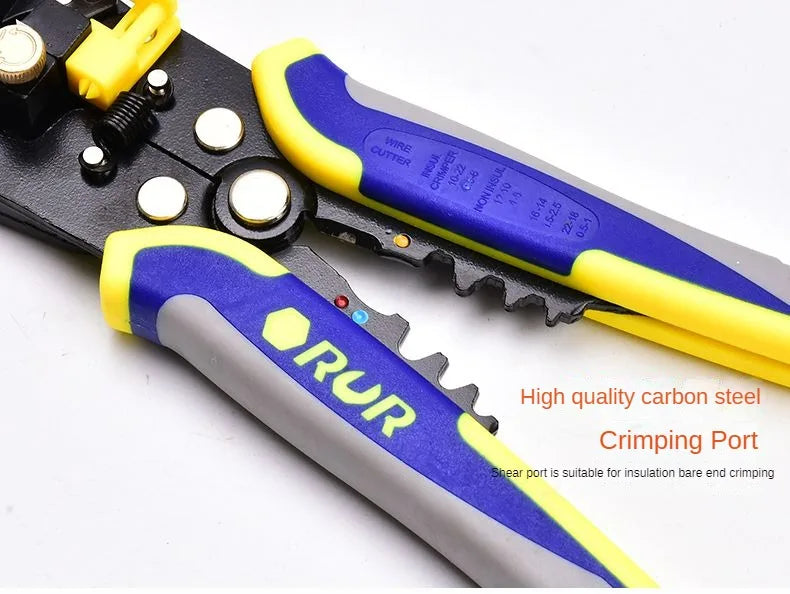 Handheld Wire Stripper Quick Copper Wire Stripping Tool Decrustation Plier Adjustable Electric Wire Cable Peel Electrician Cut