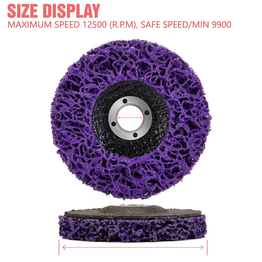 1Pcs 100/115/125mm Coral Disc Poly Strip Disc Grinder Strip Disc Abrasive Wheel Paint Rust Removal Clean For Angl Grinder