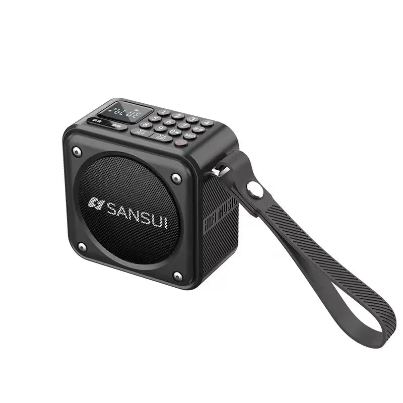 SANSUI U3 Portable Bluetooth Speaker with Deep Bass Supports TF Card USB FM AUX Hands Free Call for Outdoor Indoor Party