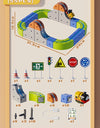 Versatile megnetic Attraction megnetic Block Track Electric Small Train megnetic Car Car Railtrack Set Toy  Gifts