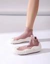 Women's silent soft sole cushioned shoes Squat silent hard pull fitness shoes casual shoes