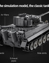 925pcs Ww2 Military Army 1:35 Sd.Kfz.181 Tiger Tank City Remote Control Building Blocks Weapon Bricks RC Vehicle Toys