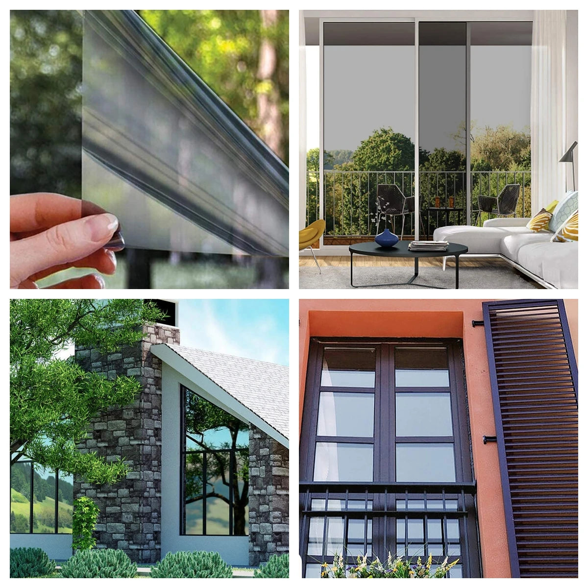 Wide 70/80/90 Cm Mirror Sunscreen Window Tint, Sun Blocking Heat Blocking, Silver Vinyl Roll Stickers, Solar Window Films