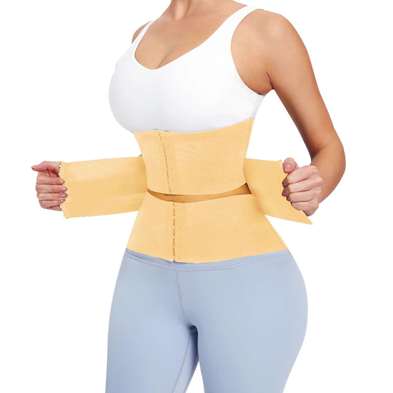 Women's Waist Trainer Corset – Tummy Wrap Shapewear Belt for Slimming & Postpartum Support