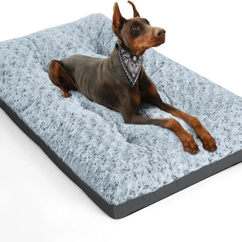 Fluffy Plush Pet Bed Sofa for Dogs and Cats