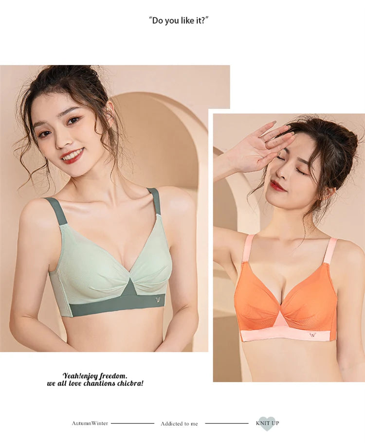 Women’s Fashion Lingerie Set – Comfortable Push-Up Bra & Antibacterial Panties