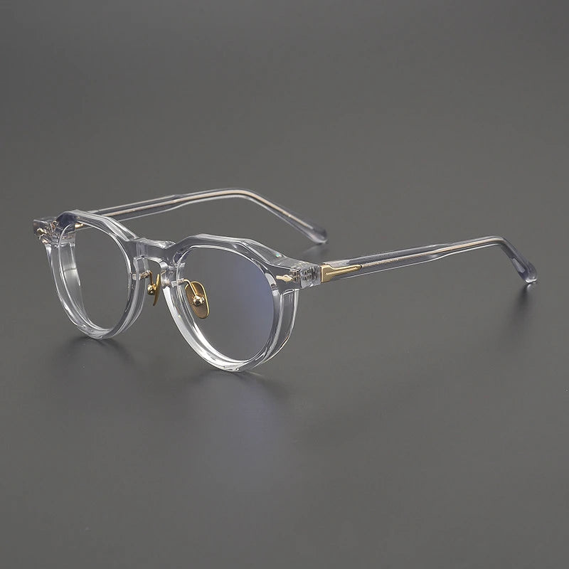 Vintage Oval Acetate Optical Eyeglasses Frame
