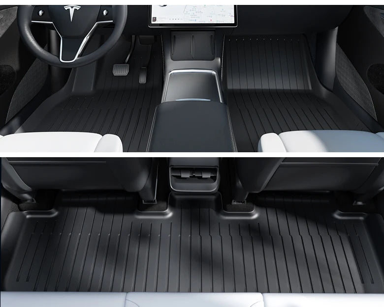 TPE Floor Mat Set for Tesla Model Y Juniper 2025 Right Hand Drive Waterproof Anti Slip Trunk and Interior Liner