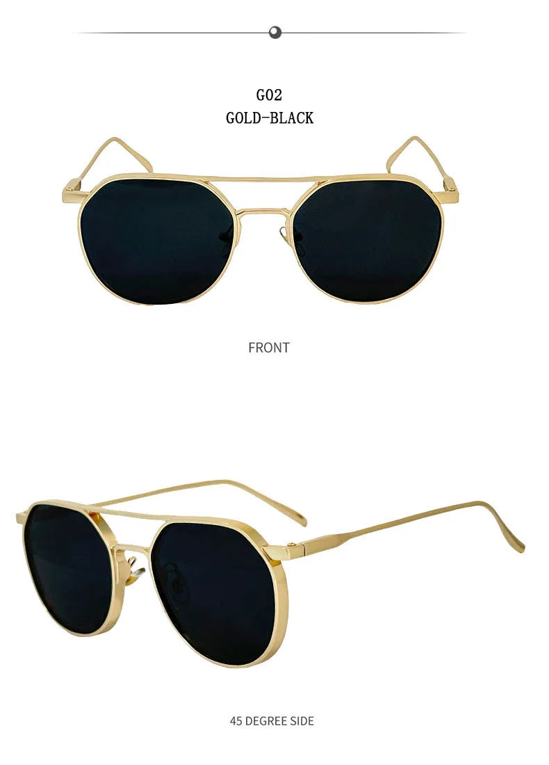 Oval Vintage Sunglasses With UV400 Protection