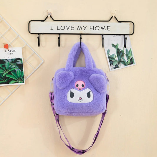 Kawaii Character Plush Backpack Large Capacity Shoulder Bag