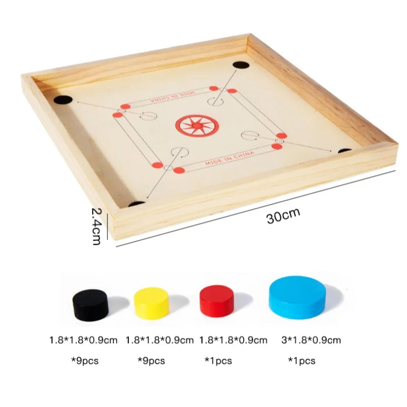 Wooden Sling Puck Tabletop Battle Board Game