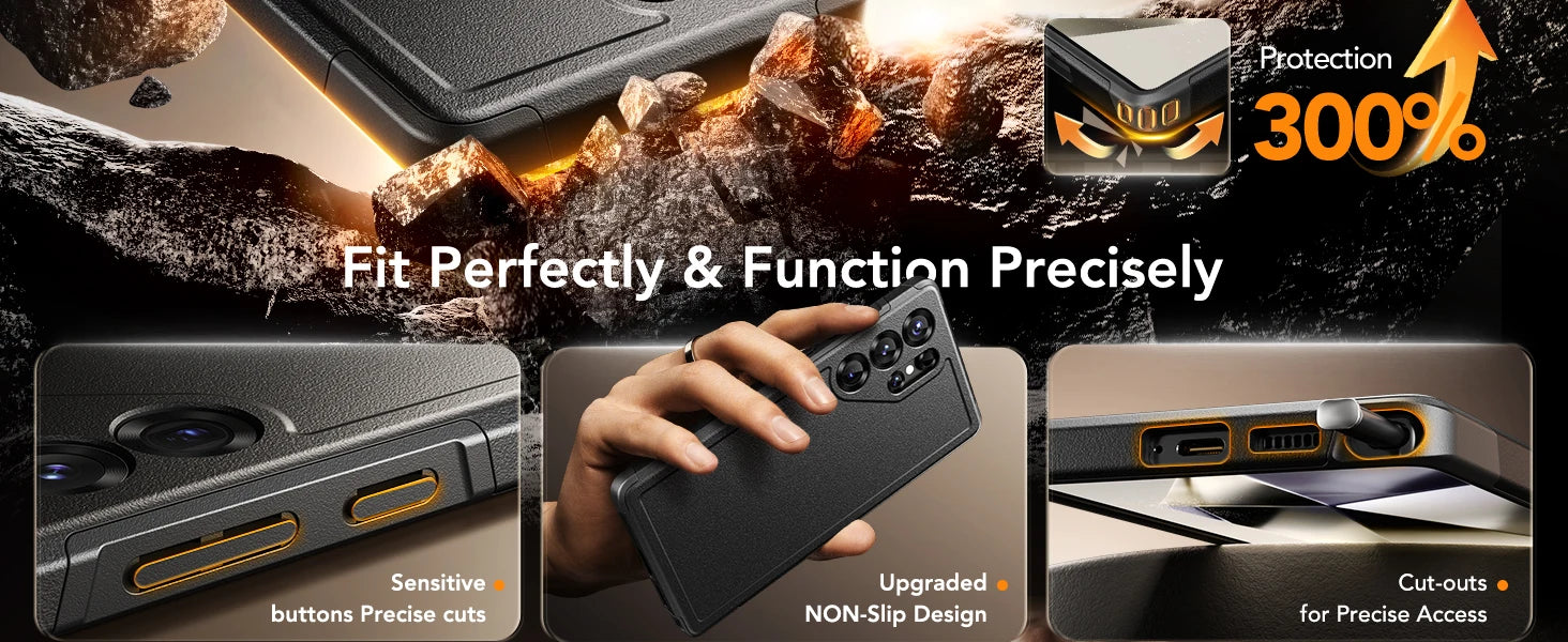 For Samsung Galaxy S25 Ultra Case with Strong  MagSafe Durable Shockproof Phone Case Includes Privacy Screen Protector