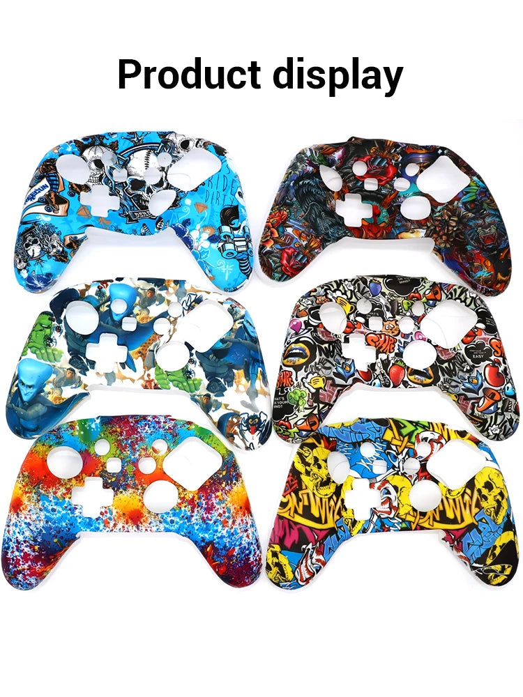Anti-Slip Soft Silicone Case for Nintendo Switch Pro Controller – Rubber Skin with Joystick Grip Caps