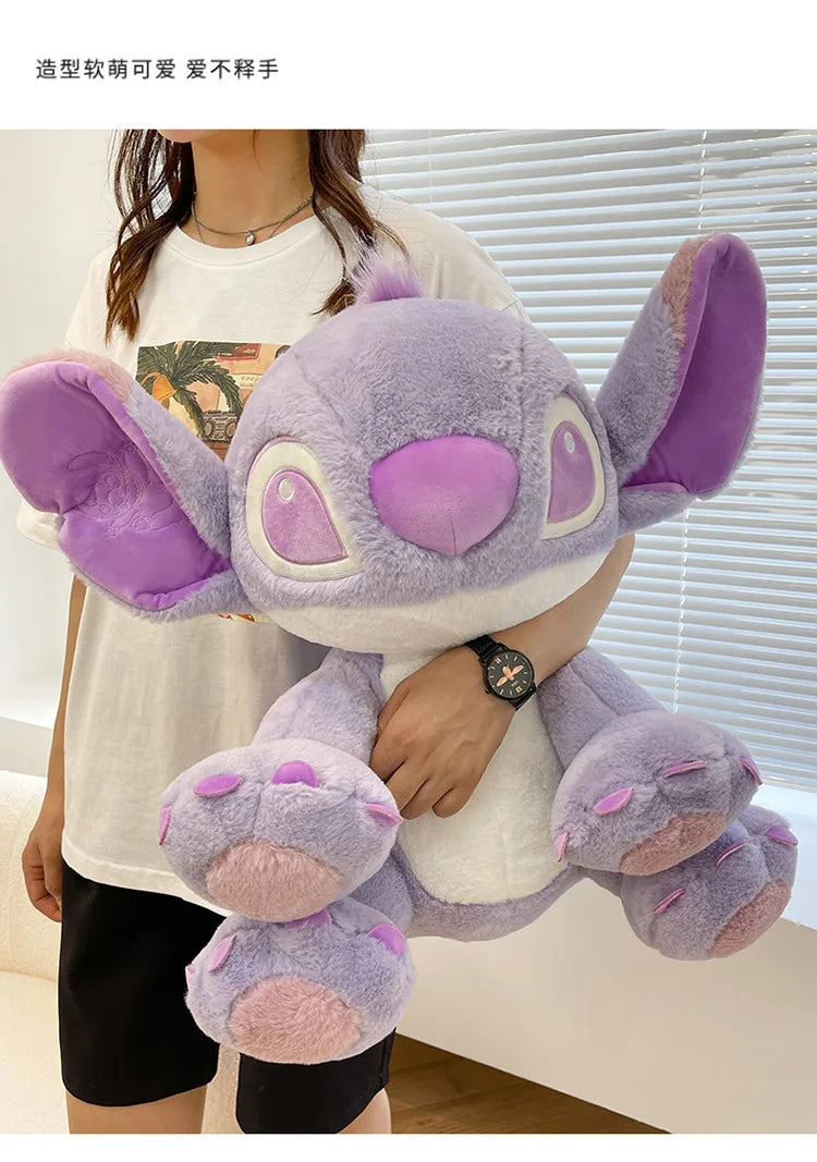 Disney Cartoon Purple Stitch Doll Star  Kawaii Plush Toy Girl's Birthday Doll Girlfriend Valentine's Day Gift 25cm/30cm/45cm
