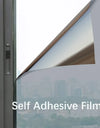 One Way Mirror Window Film Daytime Privacy Sun Blocking Heat Control Anti UV Reflective Film Self Adhesive Window Tint for Home