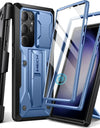 For Samsung Galaxy S23 Ultra Case Full-Body Shockproof Dual Layer Rugged Belt-Clip Case with Front Frame camera Screen Protector