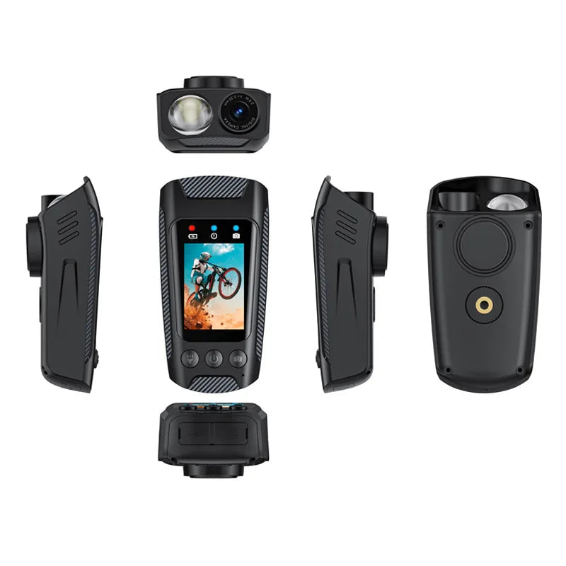 4K 60FPS Action Camera with 6 Axis EIS 2 Inch IPS Screen and 5 Hour Recording