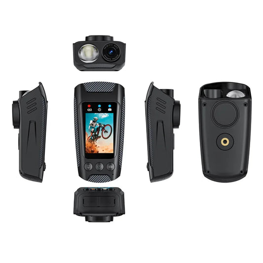4K 60FPS Action Camera with 6 Axis EIS 2 Inch IPS Screen and 5 Hour Recording