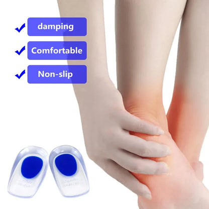 1Pair Spurs Pain Foot Shoe Insoles Silicone Gel Orthopedic Insole for Feet Height Increasing Shoe Pads Shock Absorbing Shoe Sole