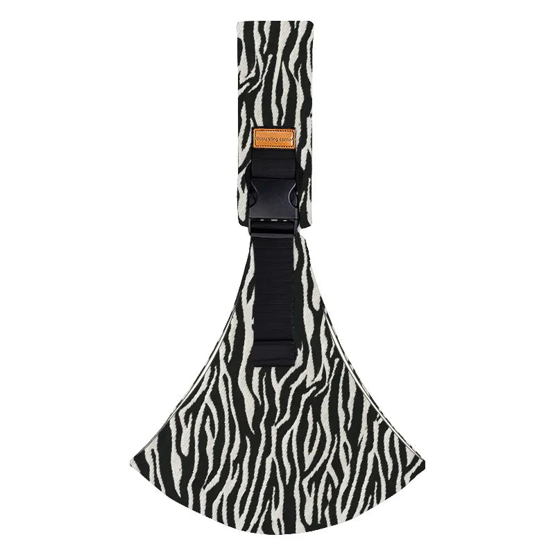 Going Out Carrier Simple Leopard Pattern Portable Front Hug Type Back  Out of the  Artifact Waist Stool