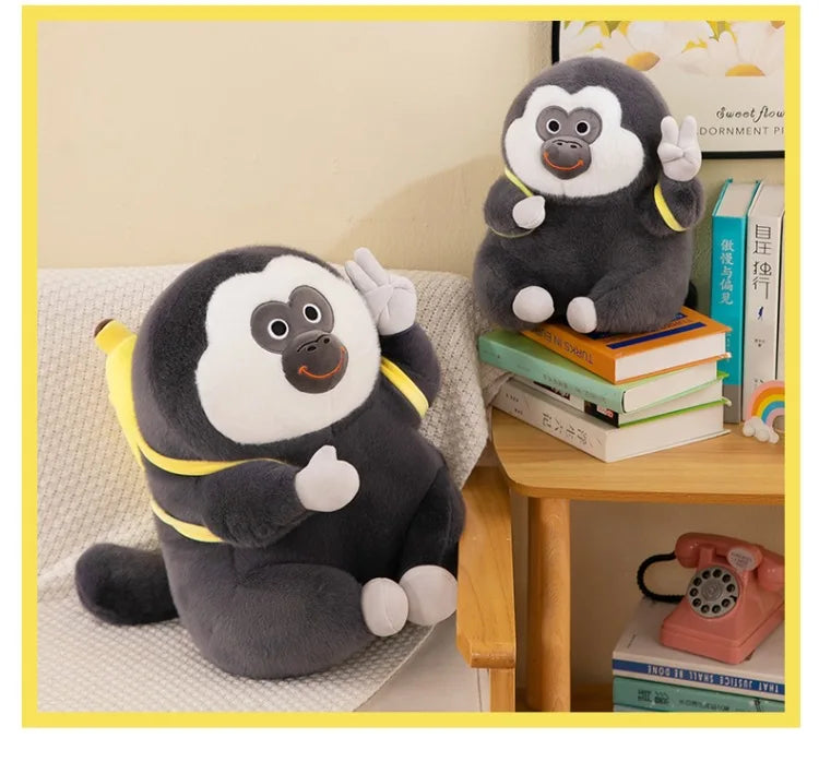 Ugly Cute Monkey Plush Stuffed Doll Banana Pillow Toy