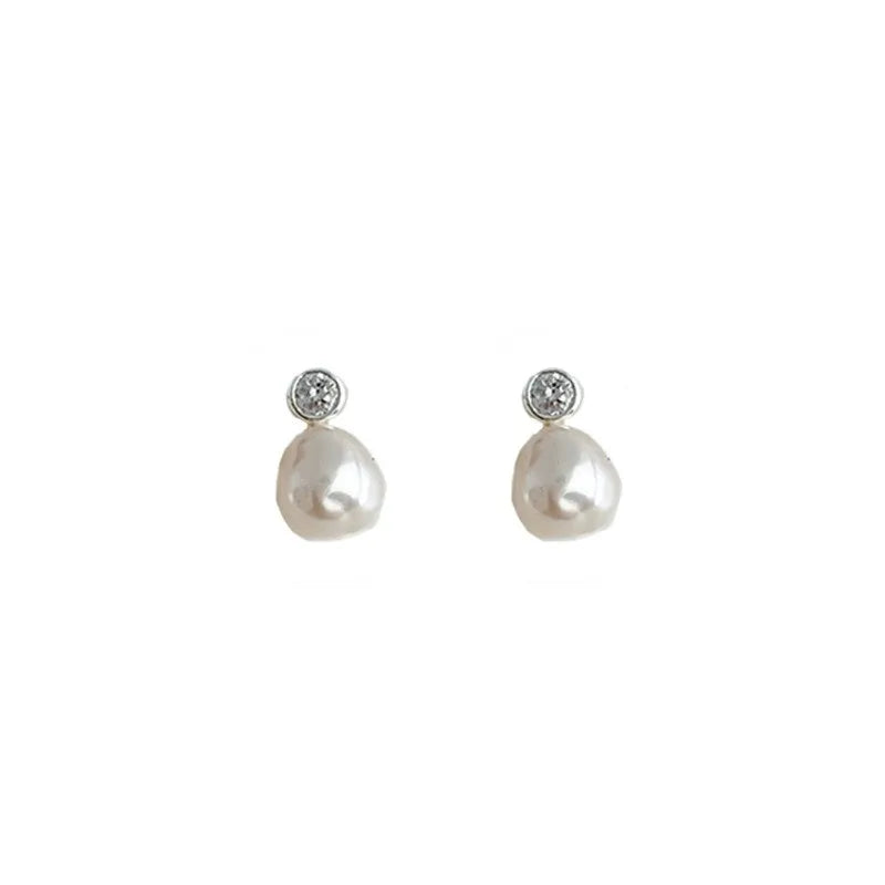 Elegant Water Drop Imitation Pearl Earrings