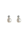 Elegant Water Drop Imitation Pearl Earrings