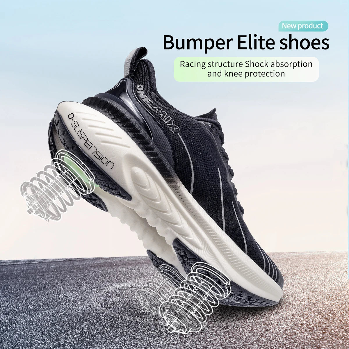 Cushioning Running Shoes For Men Suitable Heavy Runners Lace Up Sports Women Non-slip Outdoor Athletic Male Sneakers
