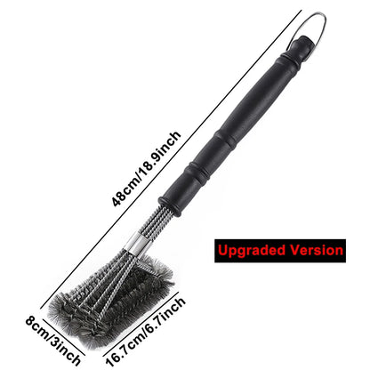 Safe Grill Brush - Bristle Free BBQ Brush Scraper Rust Resistant Stainless Steel Barbecue Cleaner Great Grilling Accessories