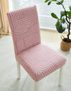 1PC Elastic Dining Room Chair Cover Jacquard Kitchen Chair Slipcovers Seat Covers Removable for Hotel Wedding Banquet Home