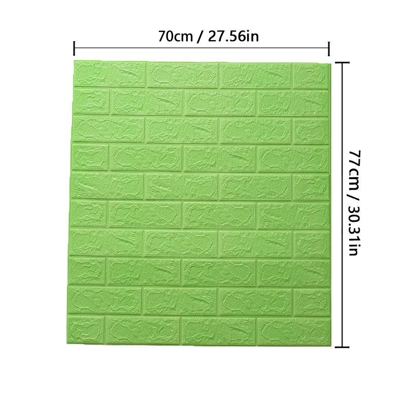 3D Wallpaper Decoration Self-adhesive Antique Foam Brick Wallpaper