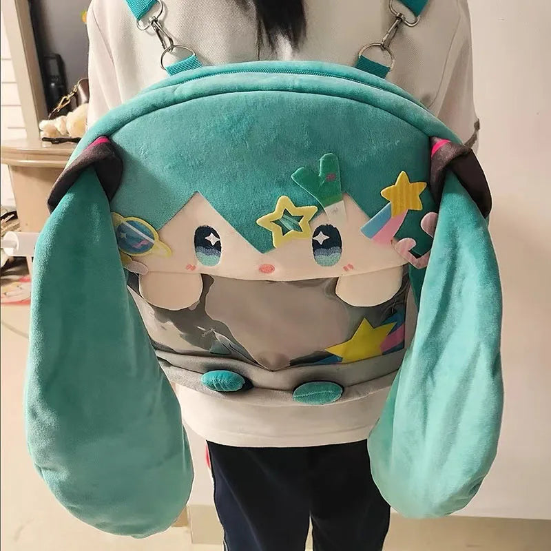 Hatsune Miku Plush Backpack Soft Cartoon Shoulder Bag