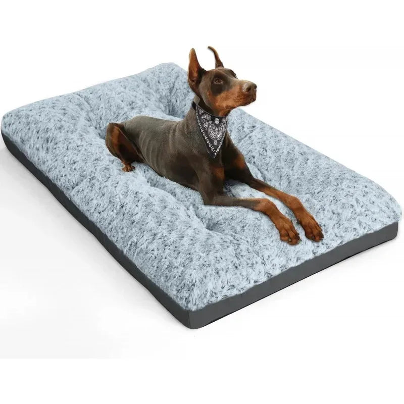 Fluffy Plush Pet Bed Sofa for Dogs and Cats