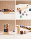 Baby Animal Threading Toys Wooden Stacking Toys Blocks Board Games Wooden Toys Baby Animal Stringing Threading Beads Toys Gift
