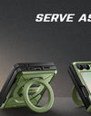 Magnetic Stand for Z Flip 6 Case with Ring Kickstand Hinge Protection Screen Protector Full Body Protection Magsafe Phone Case