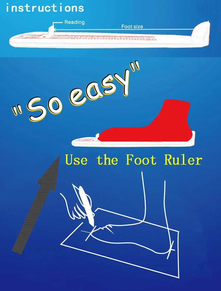 Foot Measuring Device Kids Foot Length Measure Gauge Men Women Adults Feet Shoes Size Measurement Ruler US Standard Size