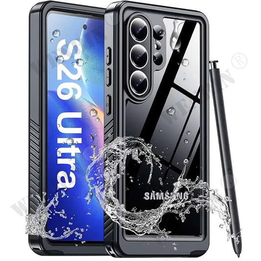 IP68 Waterproof Full Body Case for Samsung Galaxy S26 Ultra / S25 / S24 Ultra / Plus  – Shockproof Underwater Diving Protective Cover